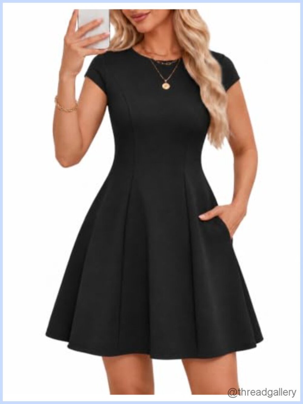 Women's A-Line Short Formal Homecoming Cocktail Dress Cap Sleeve